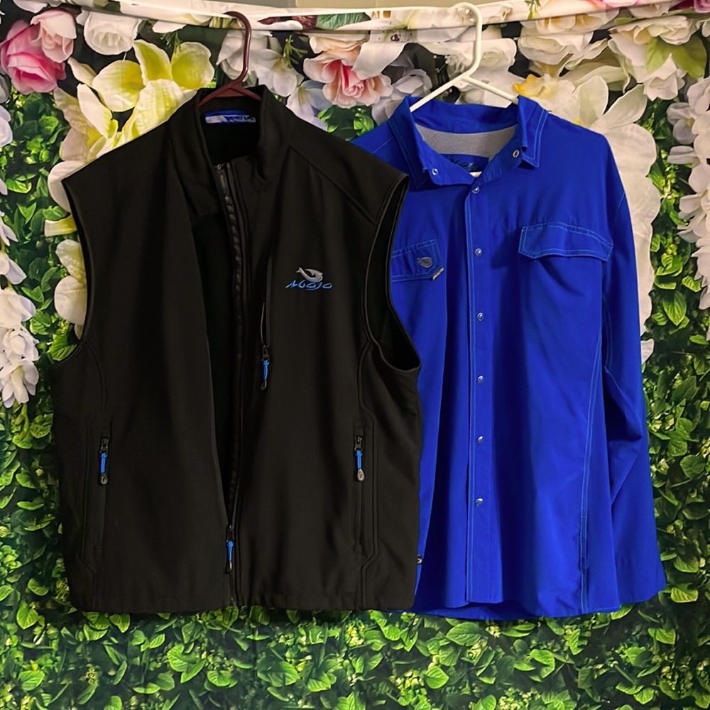 Mojo long sleeve fishing shirt and vest!